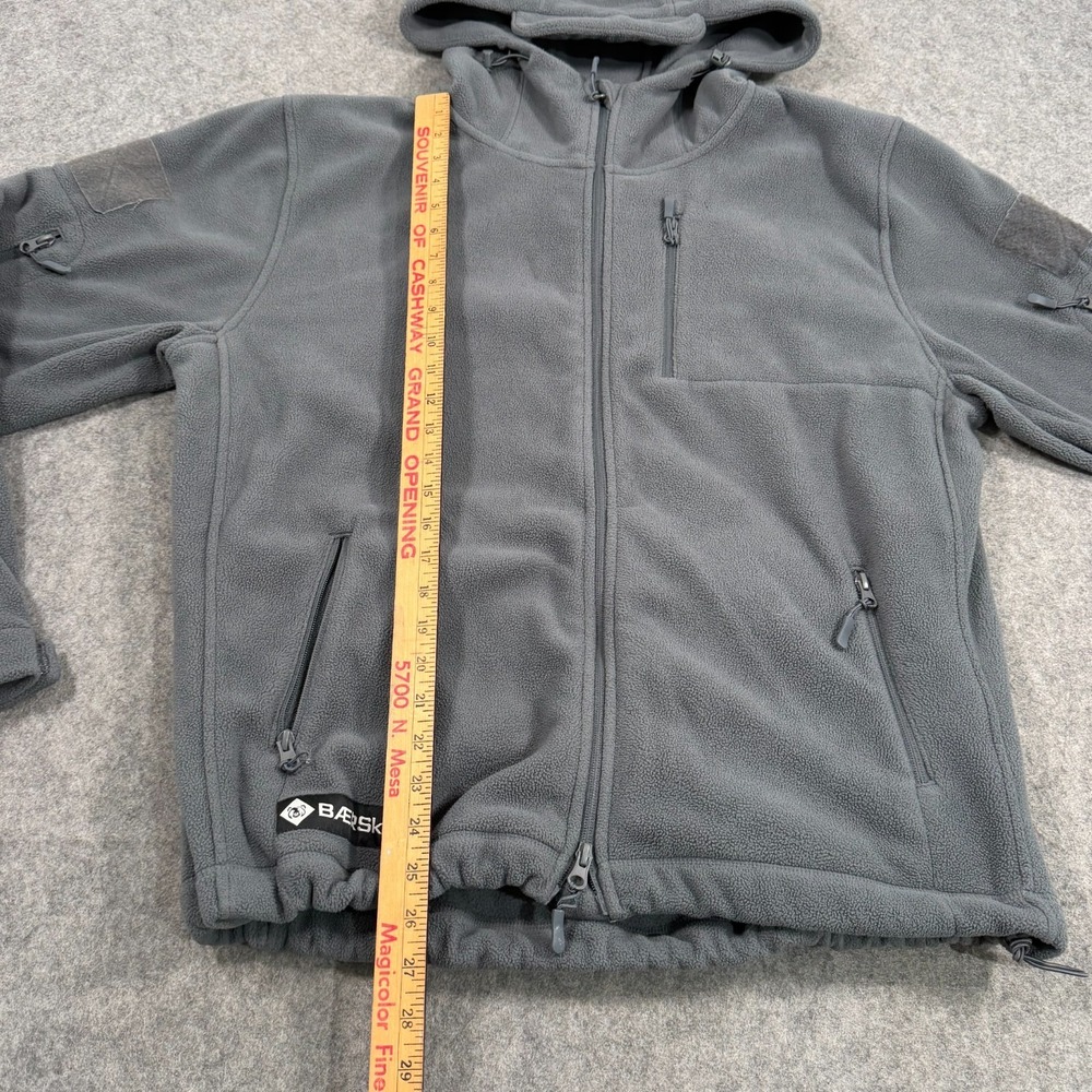 Baerskin Tactical Steel Gray Full Zip-Up Fleece Hoodie Jacket Men's Size XL - Picture 2 of 6